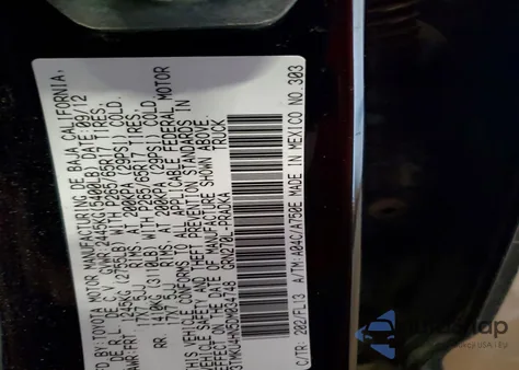 2013 Toyota Tacoma Double Cab Prerunner Long Bed z USA, uszkodzony, nr VIN 3TMKU4HN5DM034748